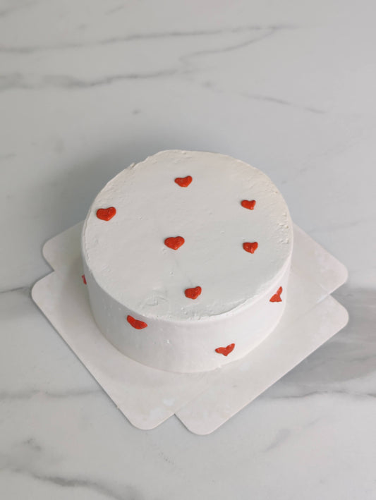 Bento cake avec petits coeurs